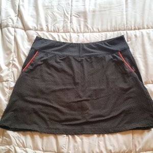Grey jersey golf skort